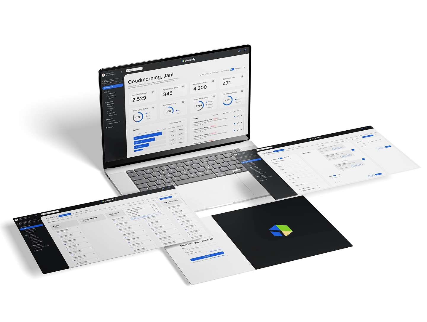 Streakly AI dashboard
